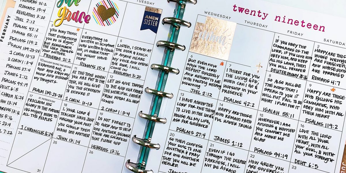 faith planner